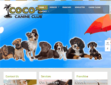 Tablet Screenshot of cocosdoggydaycare.com